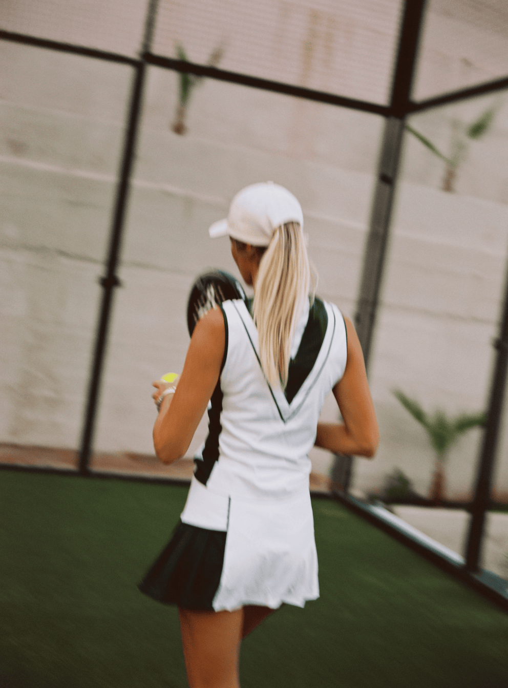 Padel courts at Terreno Club with players on court